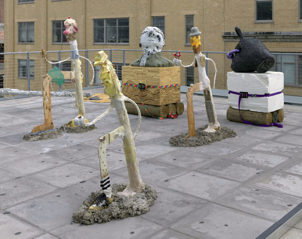 Installation view of Nicole Eisenman's "Procession"