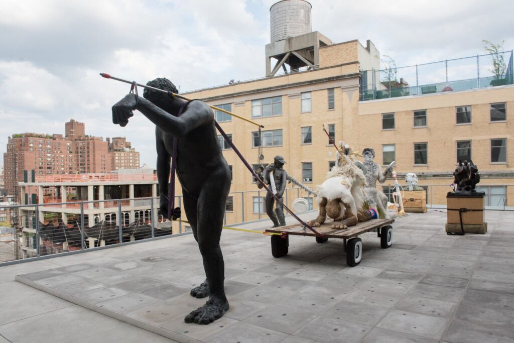 Installation view of Nicole Eisenman's "Procession"