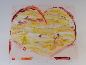 My Heart. 1995 Monotype on white Arches Cover paper