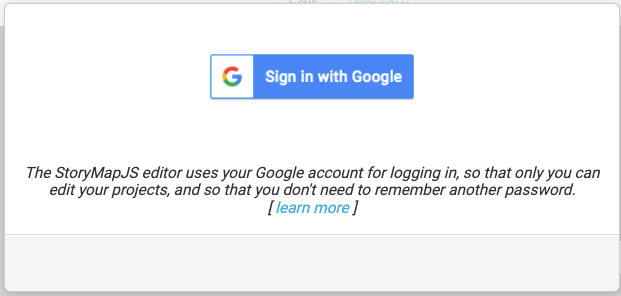 The Sign in to Google button