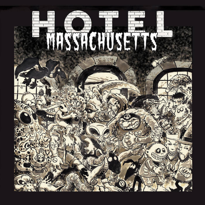 This is the cover of the Hotel Massachusetts (Deluxe Edition) compilation album from Chunk
Records.