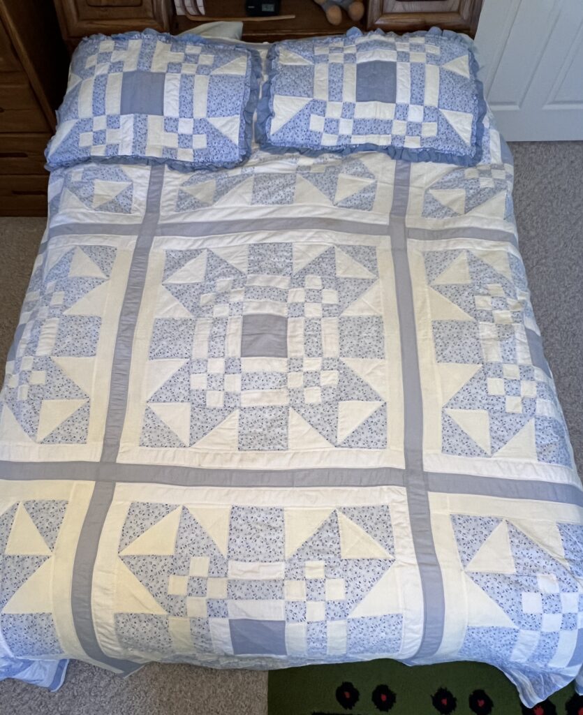 Blue gg quilt