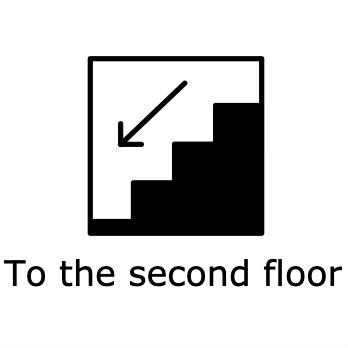 To the second floor