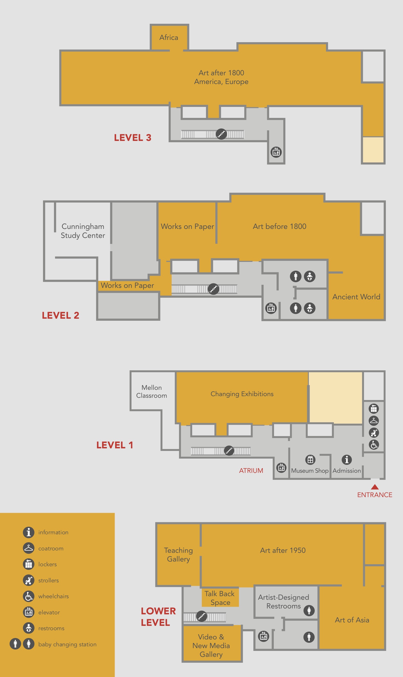 Map of the Smith College Museum of Art