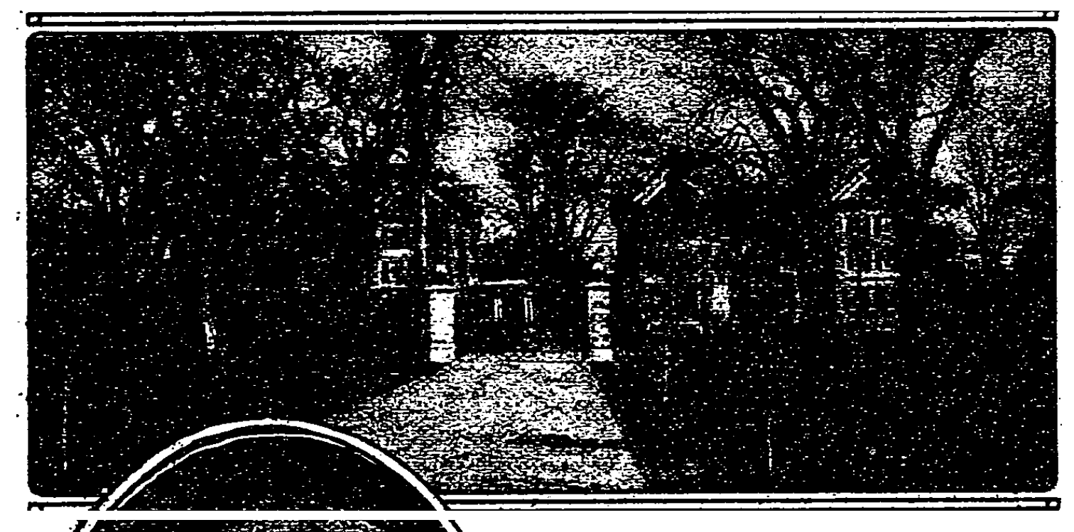 grainy newspaper photo of buildings