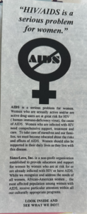 Sisterlove Pamphlet on HIV/AIDS