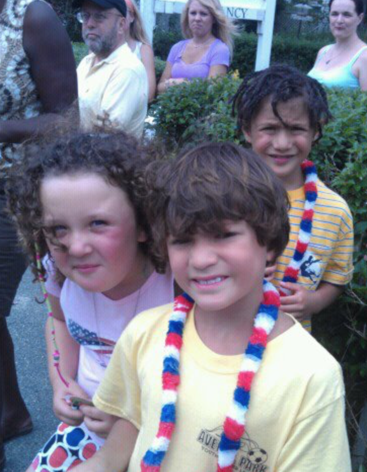 Me, Aubrey, Dele at the 4th of July parade.