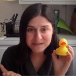 teacher with duck