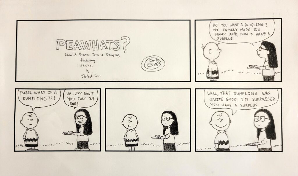 Photograph of comic strip.