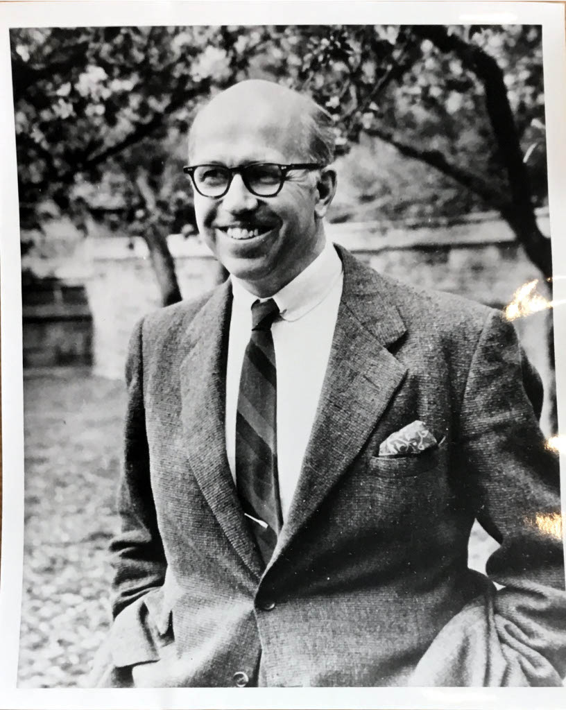Yearbook photo of Thomas Corwin Mendenhall, former President of Smith College.